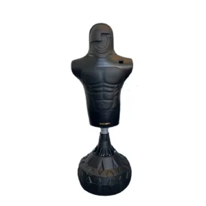 Free Standing Punching / Boxing Dummy Leather Black 175 cm