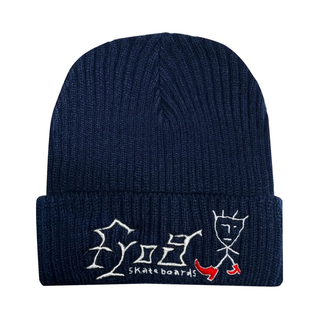 Frog Just Keep Walking Beanie Navy