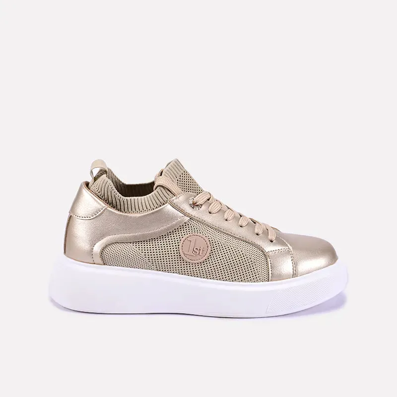 Glimmer Gold Platform Sneakers 0440700