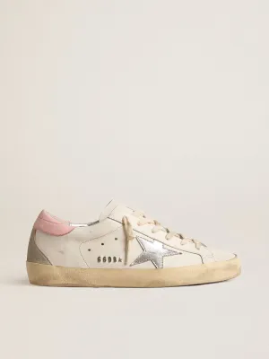 Golden Goose - Sneakers Super-Star - Blanc/Argent/Rose