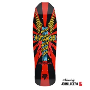 Hosoi 9" x 33.25" Wings Red Skateboard Deck