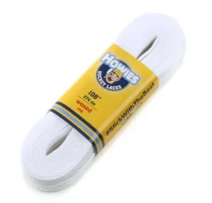 Howies Solid White Waxed Referee Skate Laces