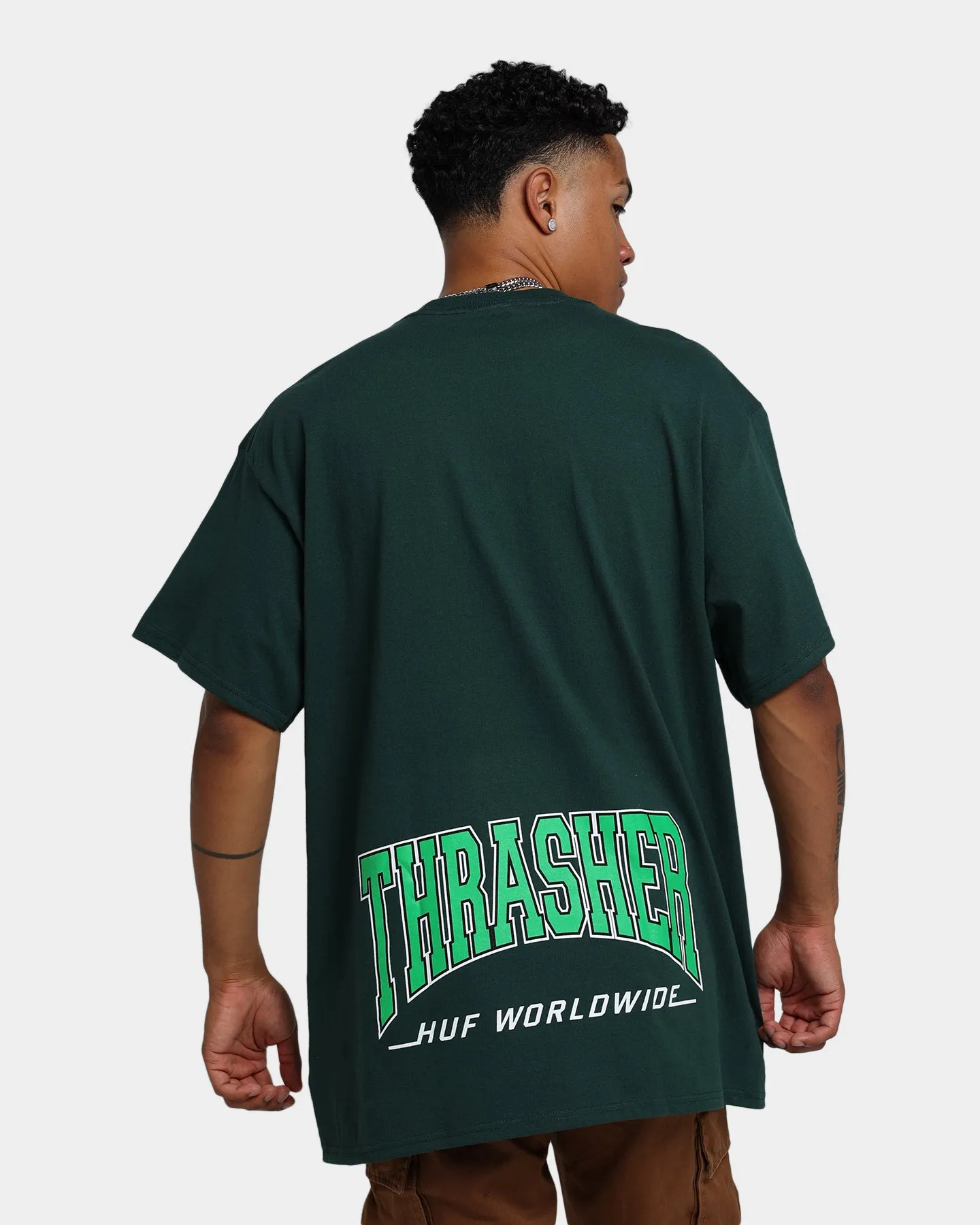 HUF X Thrasher High Point T-Shirt Forest Green