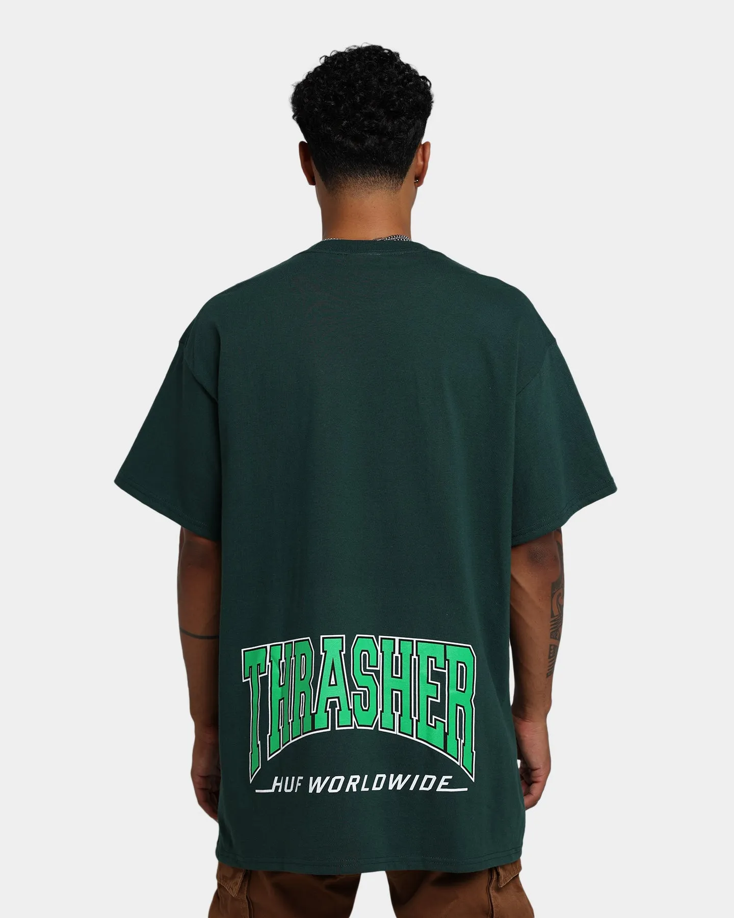 HUF X Thrasher High Point T-Shirt Forest Green