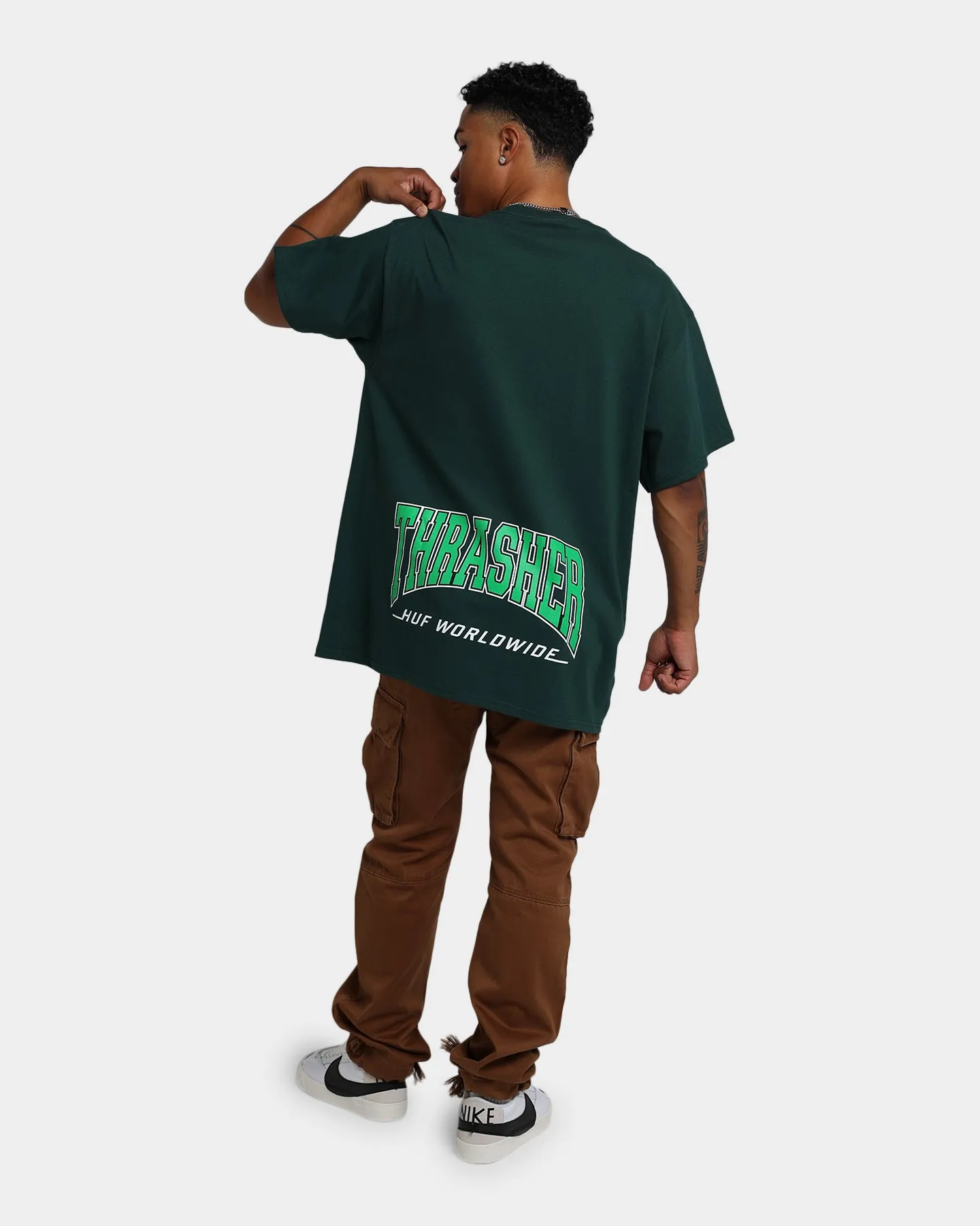 HUF X Thrasher High Point T-Shirt Forest Green