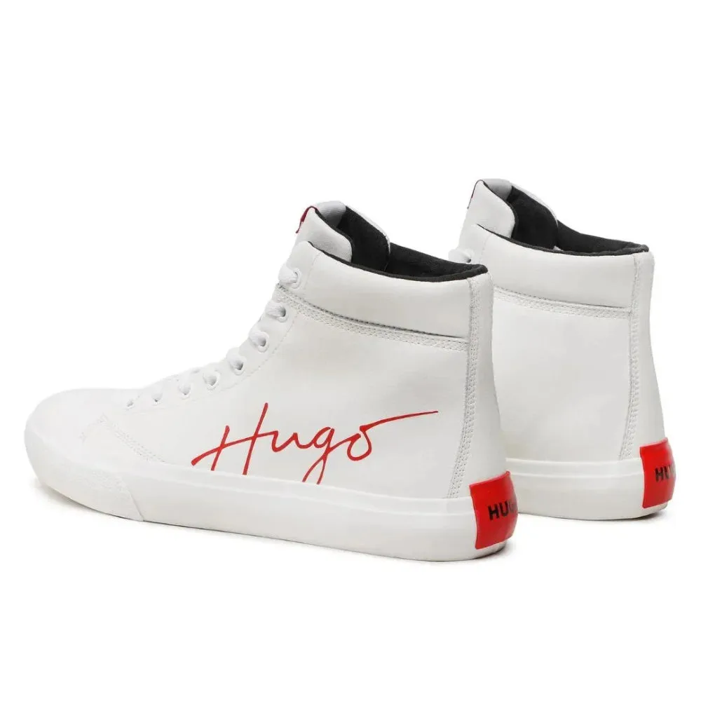 HUGO BOSS DyerH Signature High-Top Trainers Men 50485771-WHT