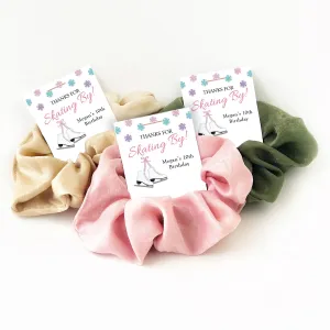 Ice Skating Birthday Party Favors for Girls, Hair Scrunchies