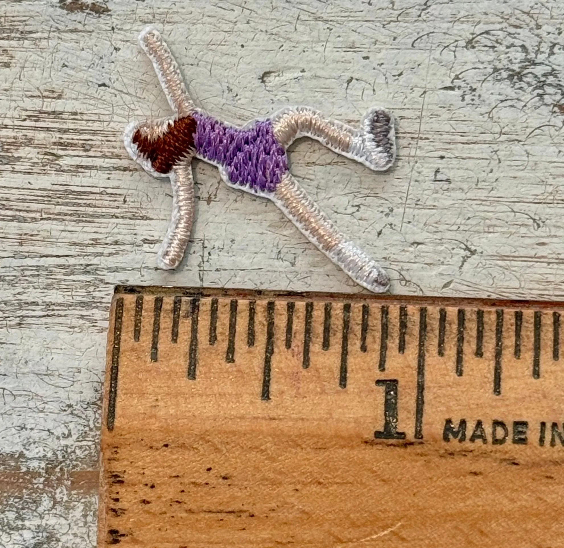 Ice Skating Iron On Patch