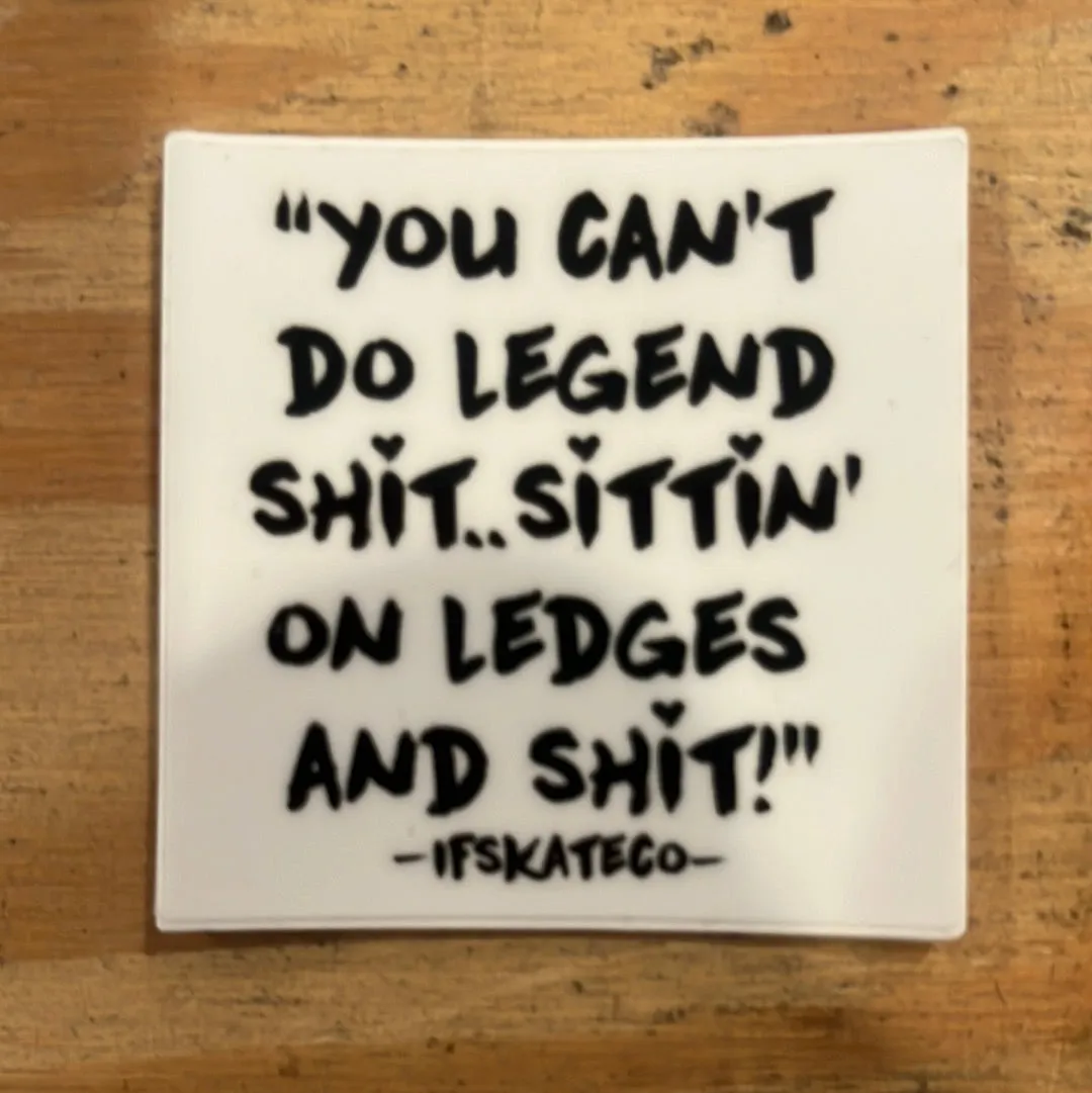 If Skate Co. Ledges n' Shit Sticker