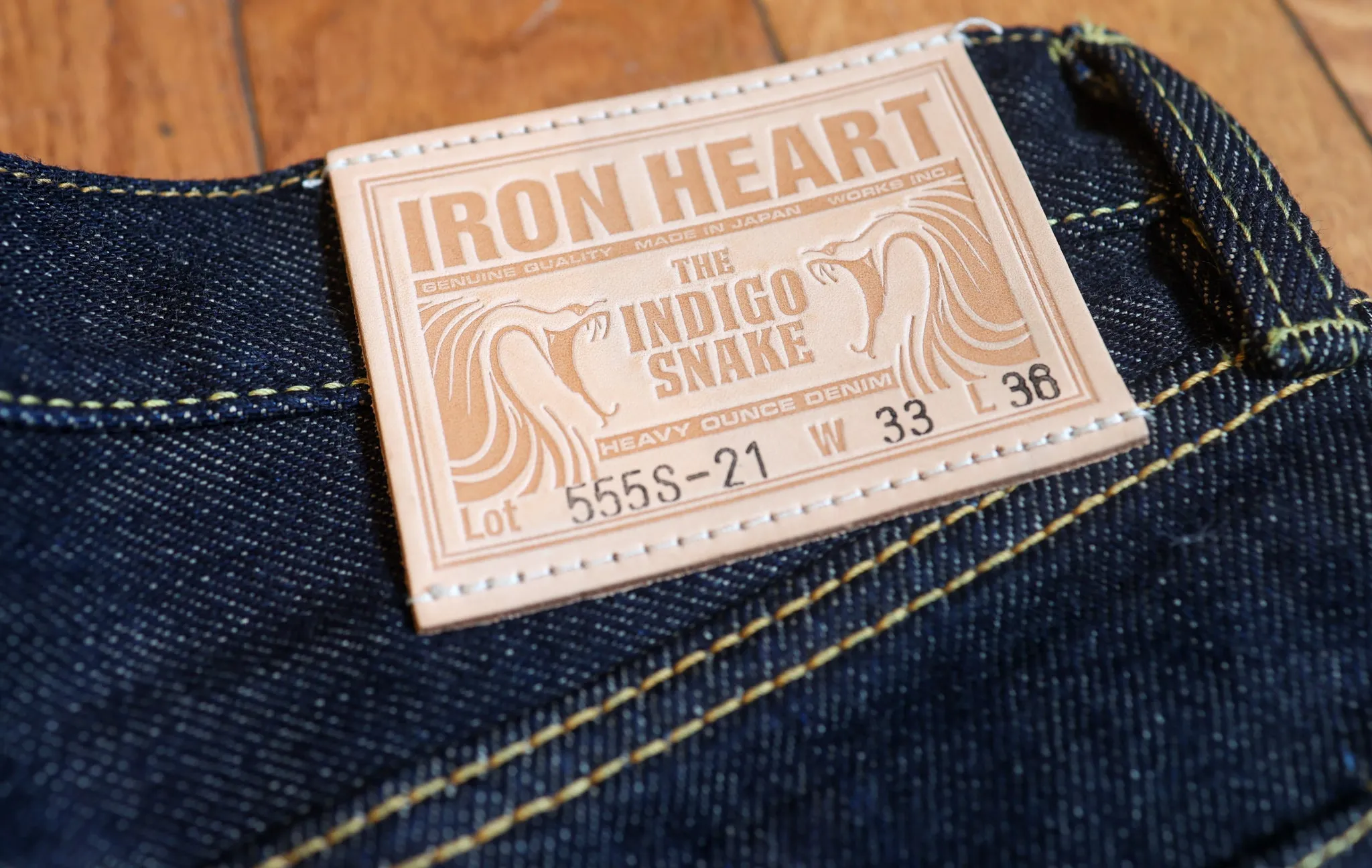 Iron Heart IH-555S-21 - 21oz. Selvedge Denim Super Slim