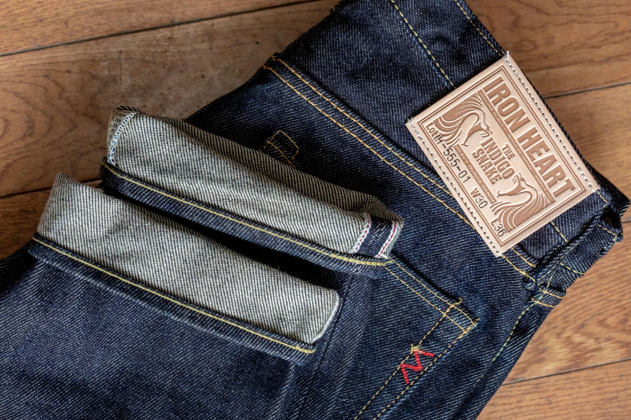 Iron Heart IH-555S-21 - 21oz. Selvedge Denim Super Slim