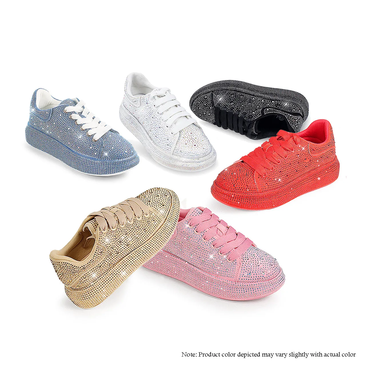 KINGDOM-2  SNEAKER W/ ALL COVERED STONES - BBPK