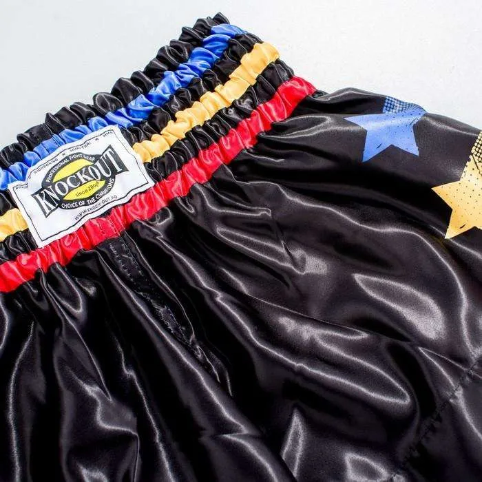 Knockout Star Tricolor Kids Kickboxing Shorts