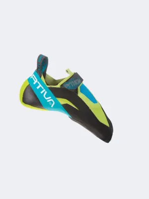 La Sportiva Python Climbing  Unisex Climbg Shoes Apple Green/Tropic Blue