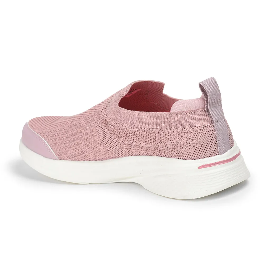 Leap7x By Liberty Ladies ATTITUDE-5 Pink Sports Non Lacing Shoes