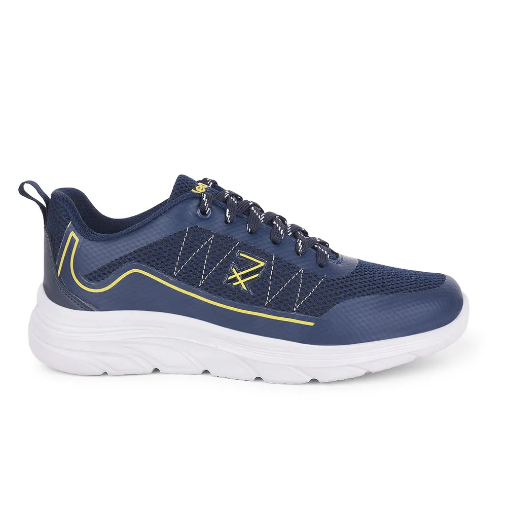 Leap7x By Liberty Mens ZIGGY-1E Navy Blue Sports Lacing Shoes