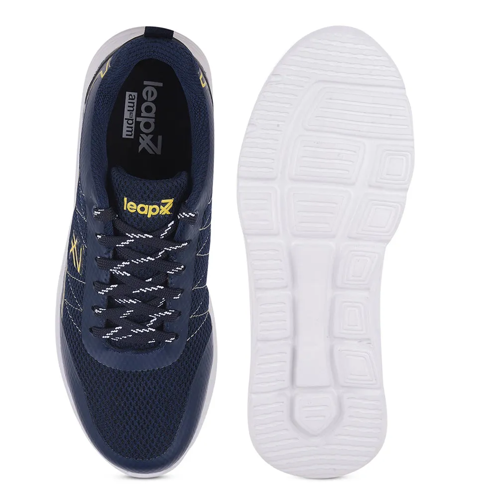 Leap7x By Liberty Mens ZIGGY-1E Navy Blue Sports Lacing Shoes