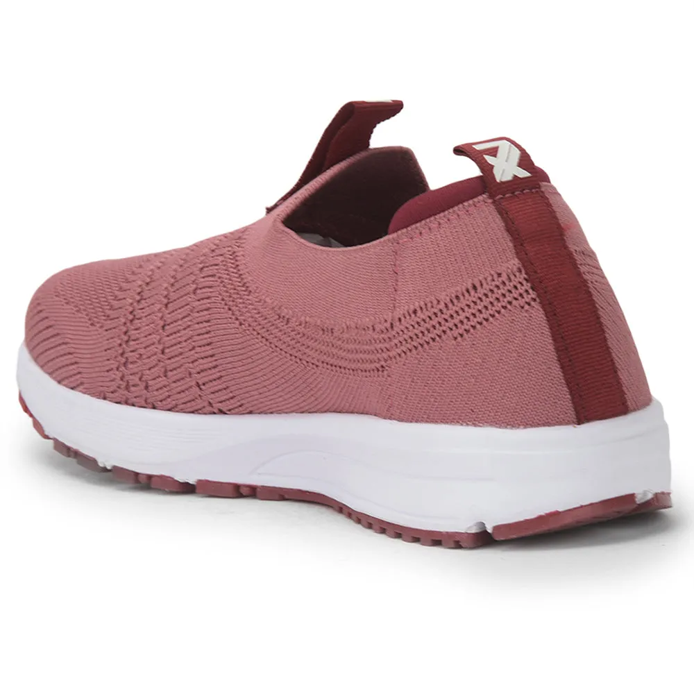 Leap7x Non Lacing Sports Shoes For Ladies (Peach) PERTH-10 By Liberty