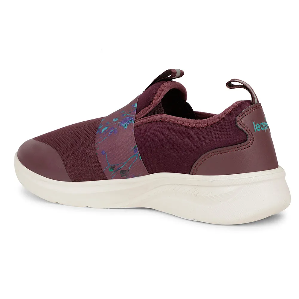 Leap7x Sports Purple Walking Shoes For Women FLOWRIA By Liberty