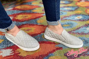 Lexi Light Grey Slip Ons