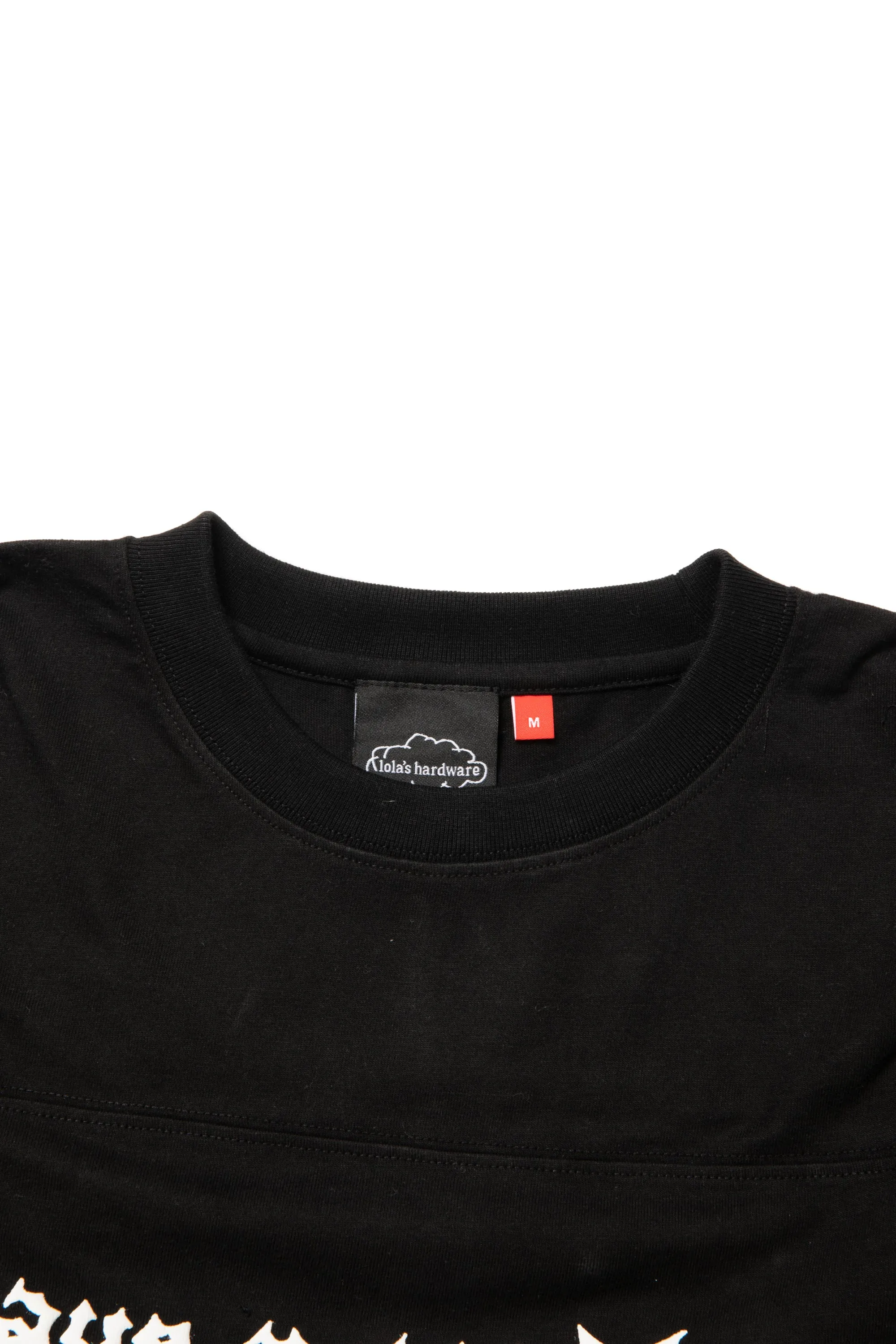 LOLA'S HARDWARE X hagt PEACE SYSTEM L/S TEE BLACK