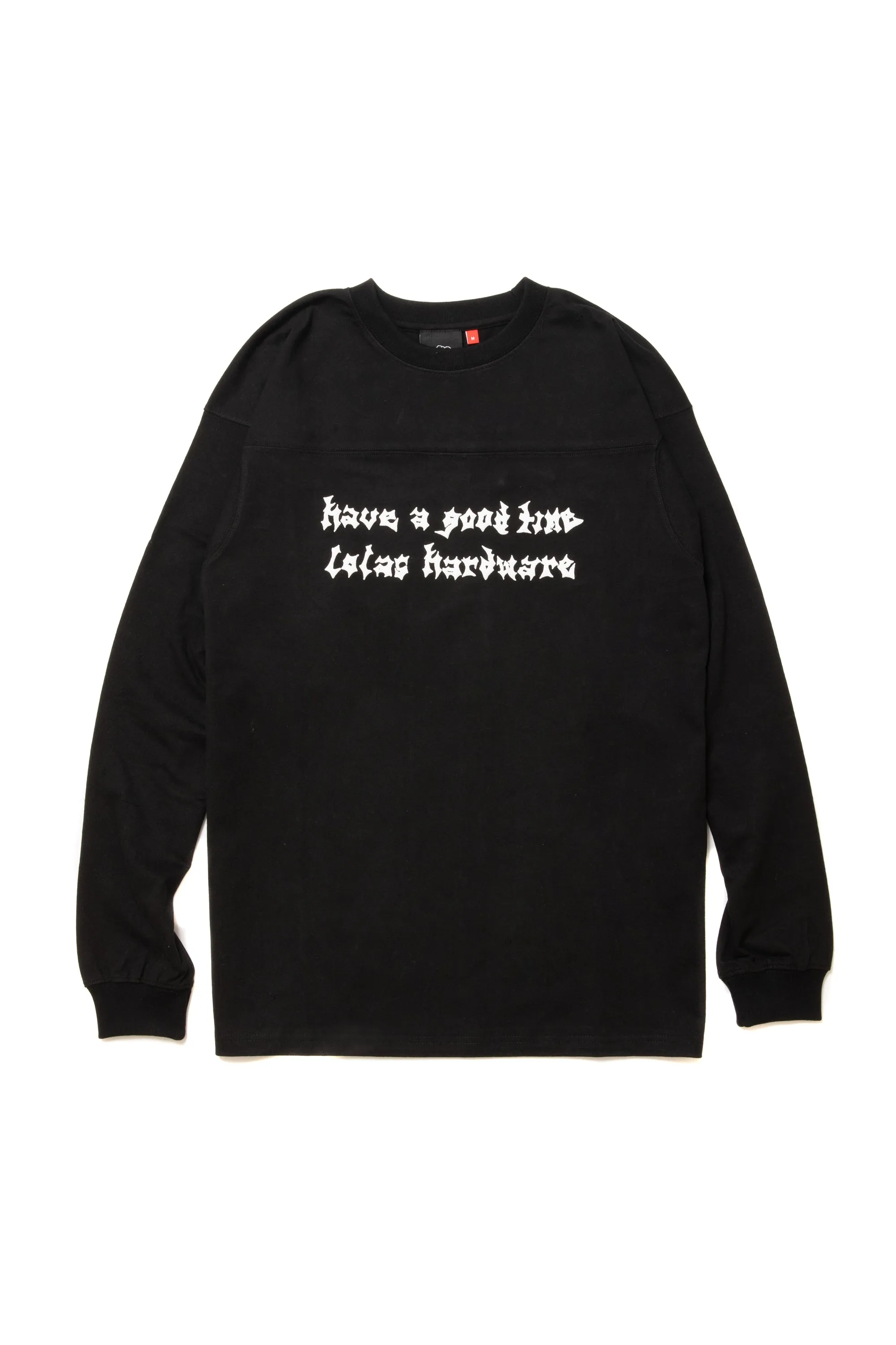 LOLA'S HARDWARE X hagt PEACE SYSTEM L/S TEE BLACK