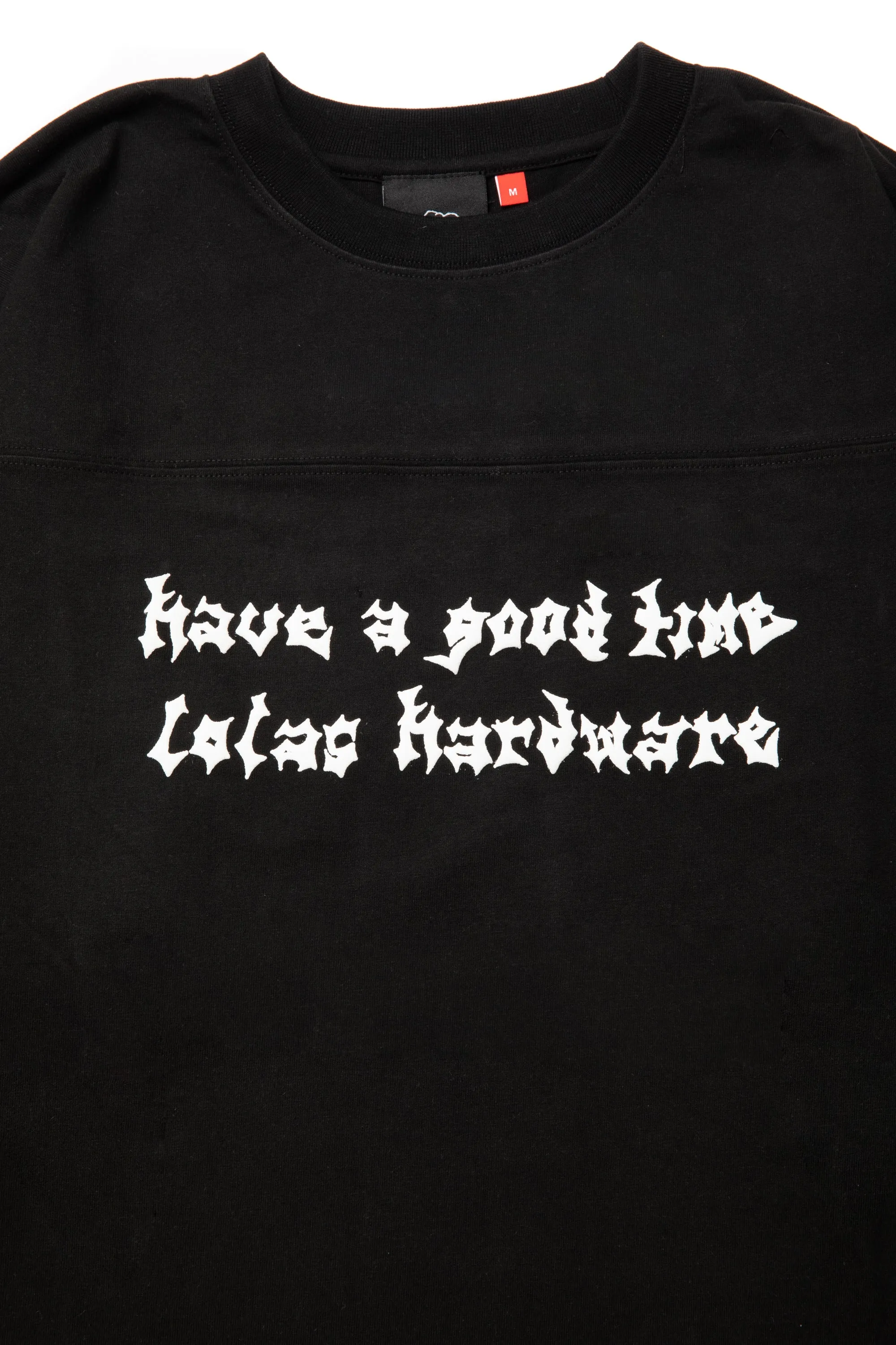 LOLA'S HARDWARE X hagt PEACE SYSTEM L/S TEE BLACK