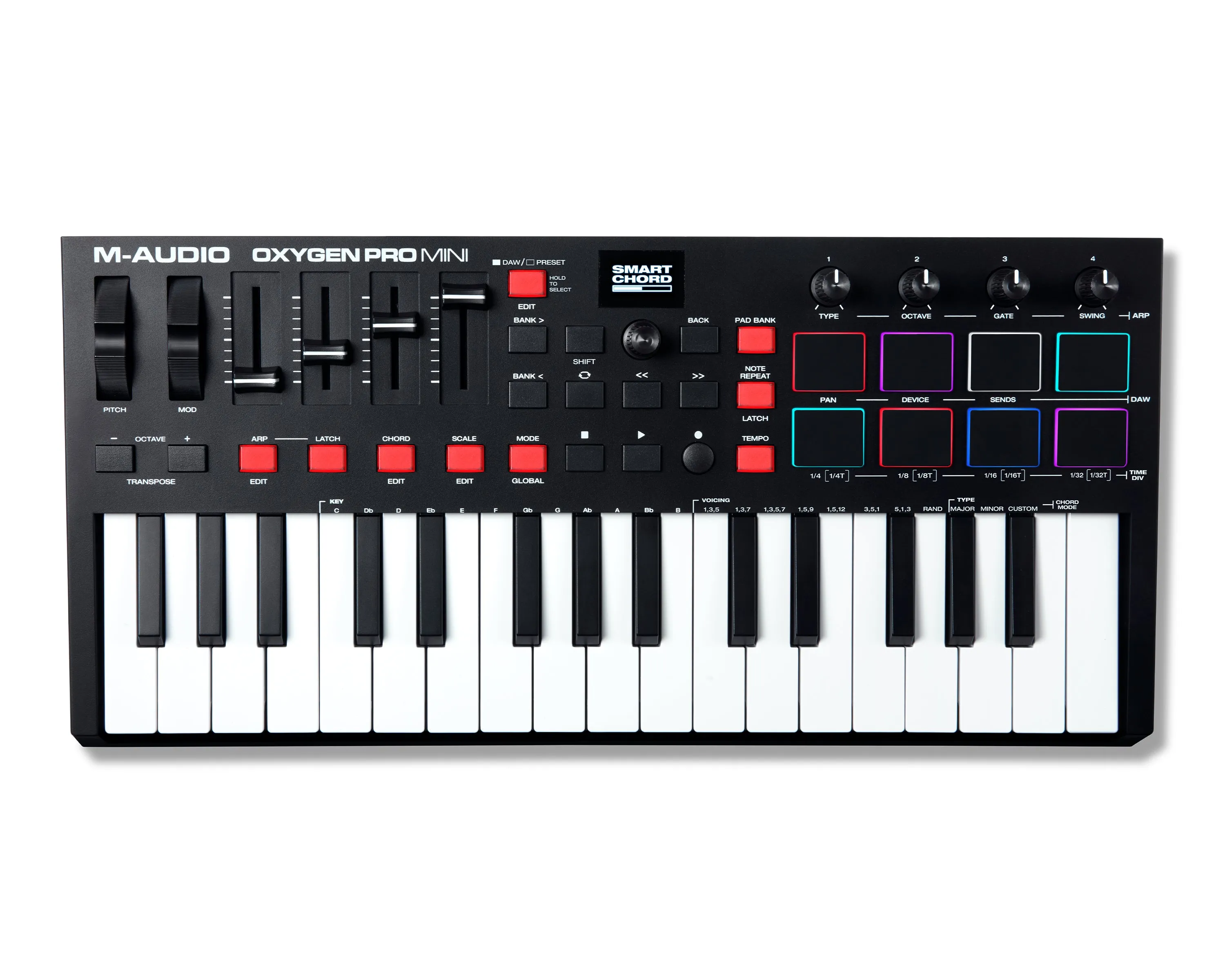 M-Audio OXYGEN PRO MINI 32-Mini-Key USB MIDI Controller