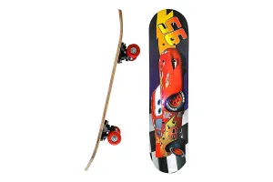 M Prabhu Wooden Skate Board for Kids Skateboard | Wood Skateboard for Kids Upto 3-12 Years | Suitable for Boys and Girls | Ideal for Beginners,Learners and Training Purpose (Dead Pool Print)