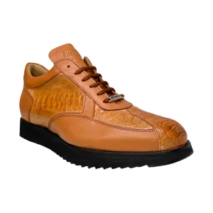 Mauri M770/4 Chestnut / Cognac Bolt Ostrich Leg & Nappa Sneaker