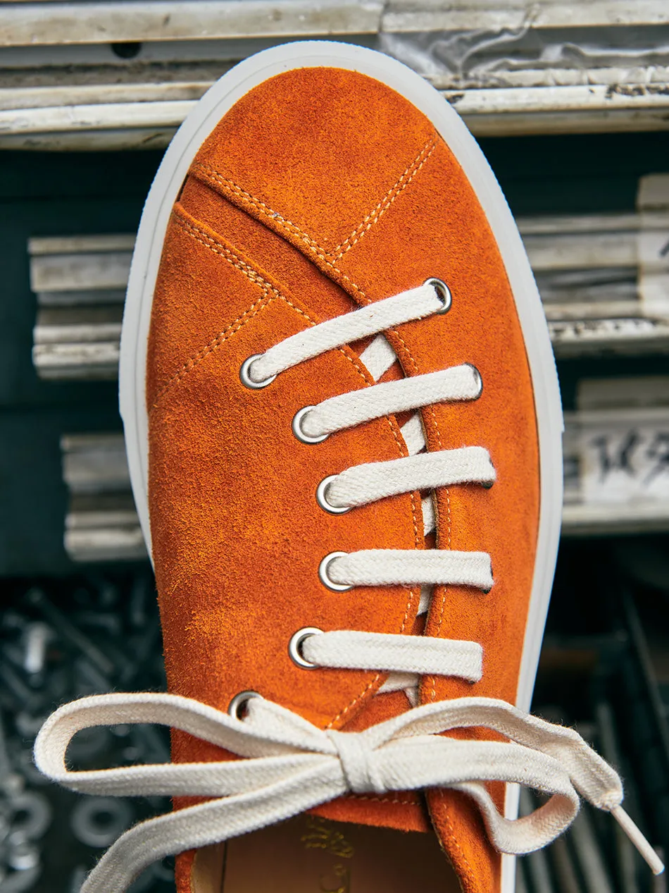 Men's Low Top Sneakers Orange