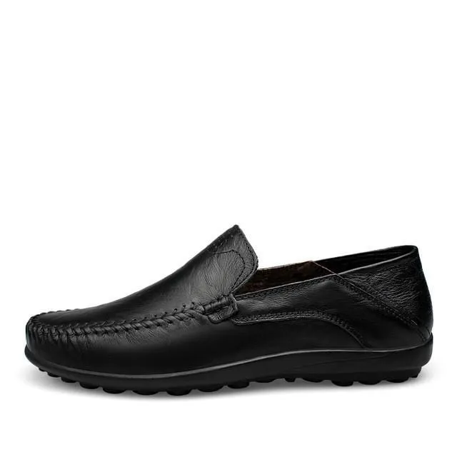 Mens Vegan Leather Anti Skid Loafers