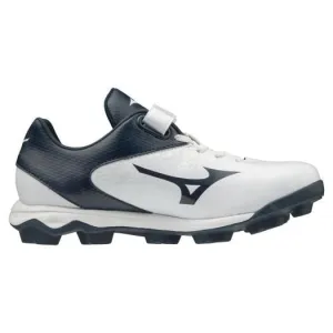 Mizuno Junior Wave Select Nine Diamond Shoe - White/Navy