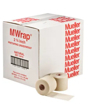 Mueller MWrap, Natural, 6.9 cm x 27.4 m,  48 rolls/case