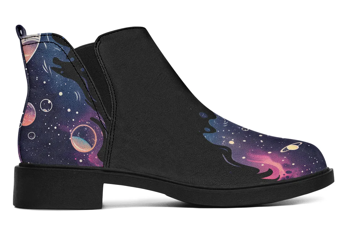 Nebula Chelsea Boots - Comfy Slip-On - Soft & Water-Resistant Micro-Suede Vegan Shoes