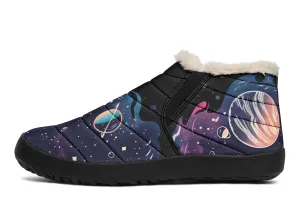 Nebula Winter Sneakers - Warm & Easy Slip-On Shoes Lined with Vegan Wool with Anti-Slip Soles