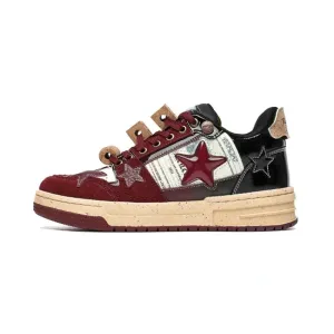 Nejma Platform stars multicolor shinny retro sneaker