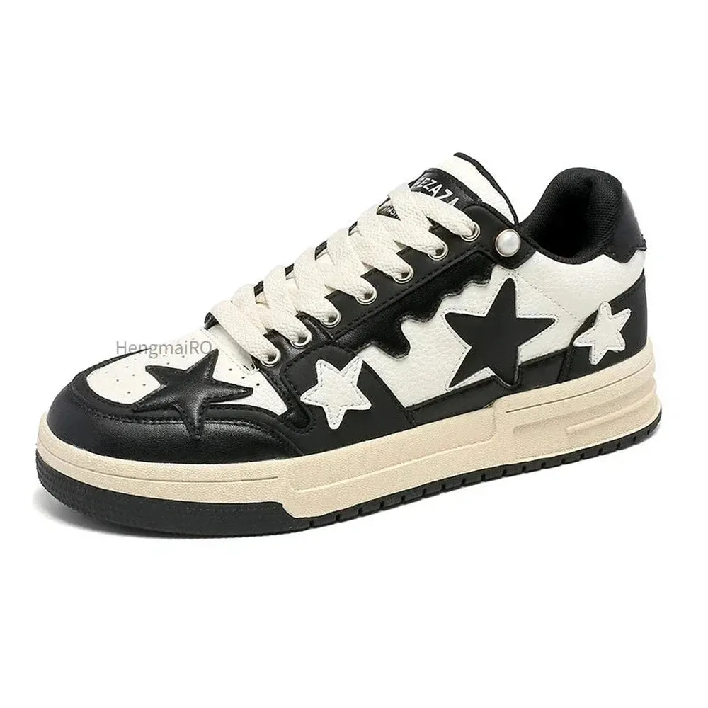 Nejma Platform stars multicolor shinny retro sneaker