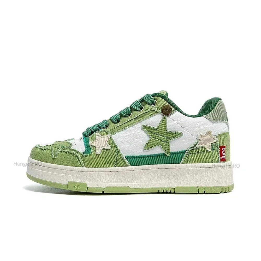 Nejma Platform stars multicolor shinny retro sneaker