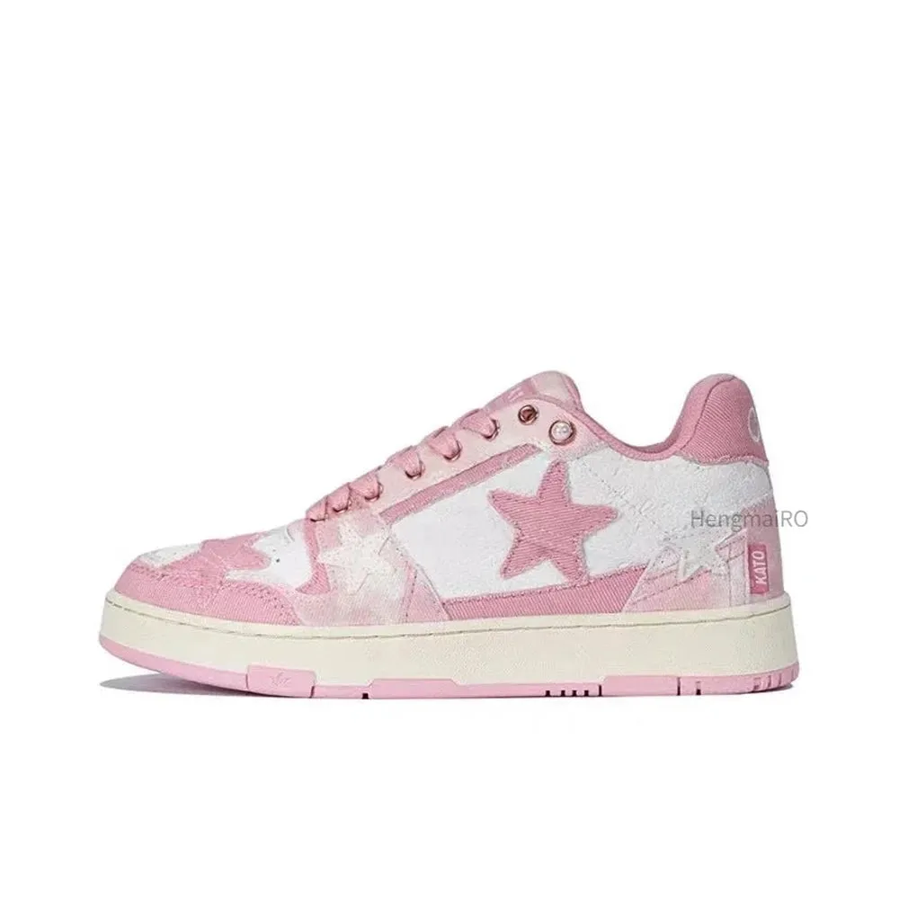 Nejma Platform stars multicolor shinny retro sneaker