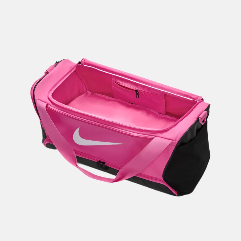 Nike Brasilia 9.5 Training Duffel Bag 60L -Laser Fuchsia/Black/White