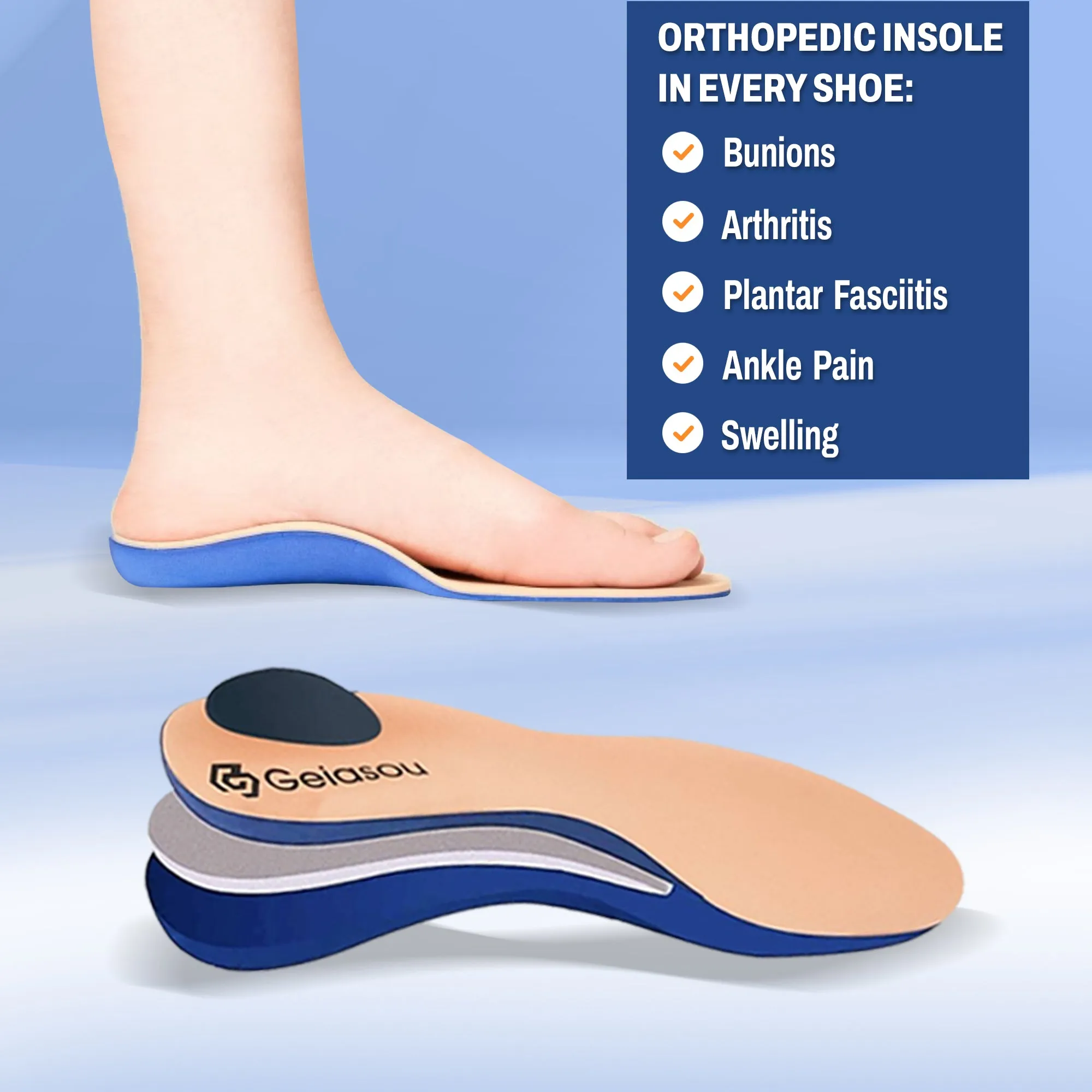 OCW Women Orthopedic Shoe Arch Support Breathable Anti Slip Trendy Shoes