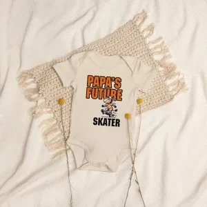 Organic Cotton Baby Bodysuit Papa’s Future Skater