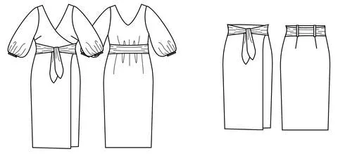 Papercut, Aura Dress or Skirt Paper Pattern