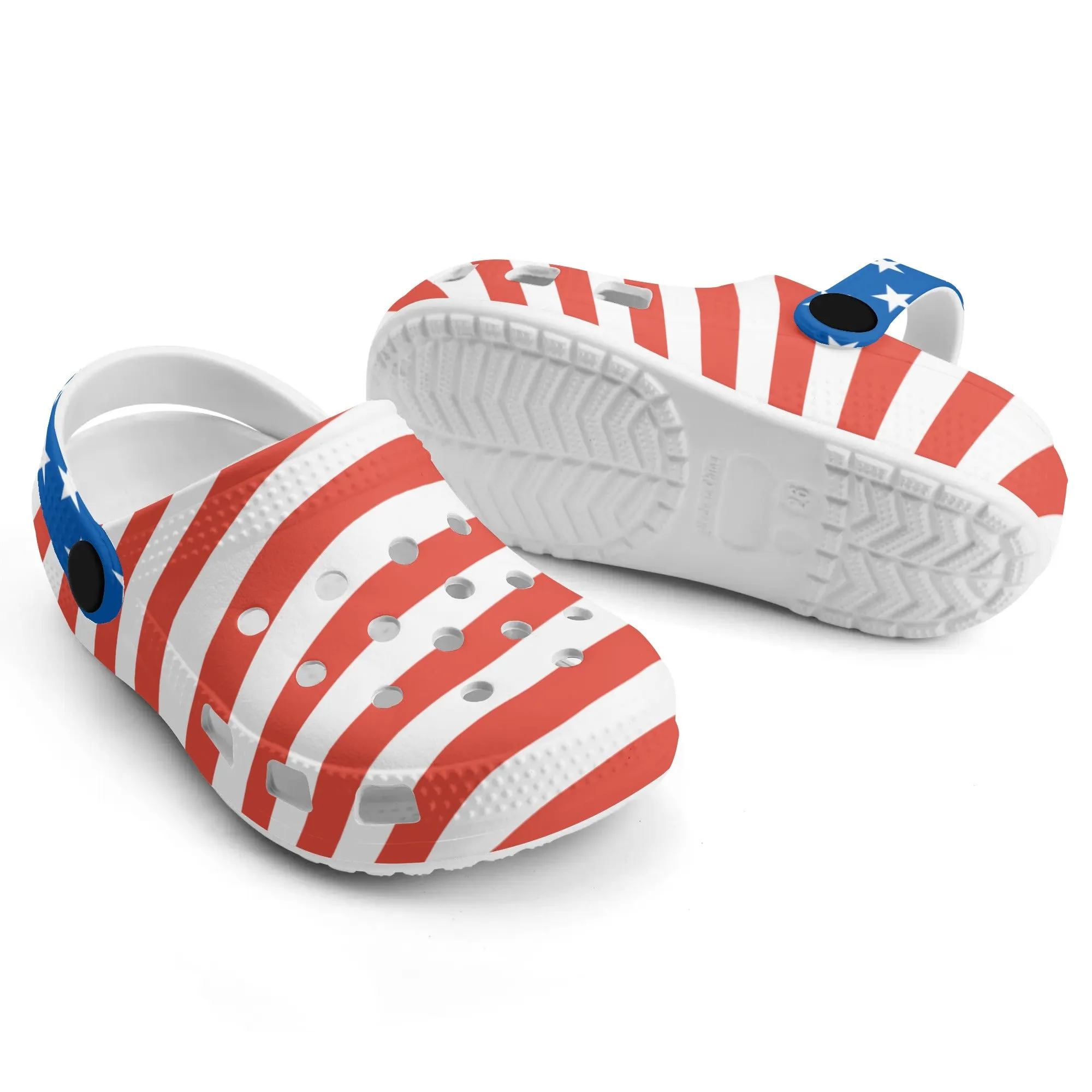 Patriotic Kids Classic Clogs -2 styles