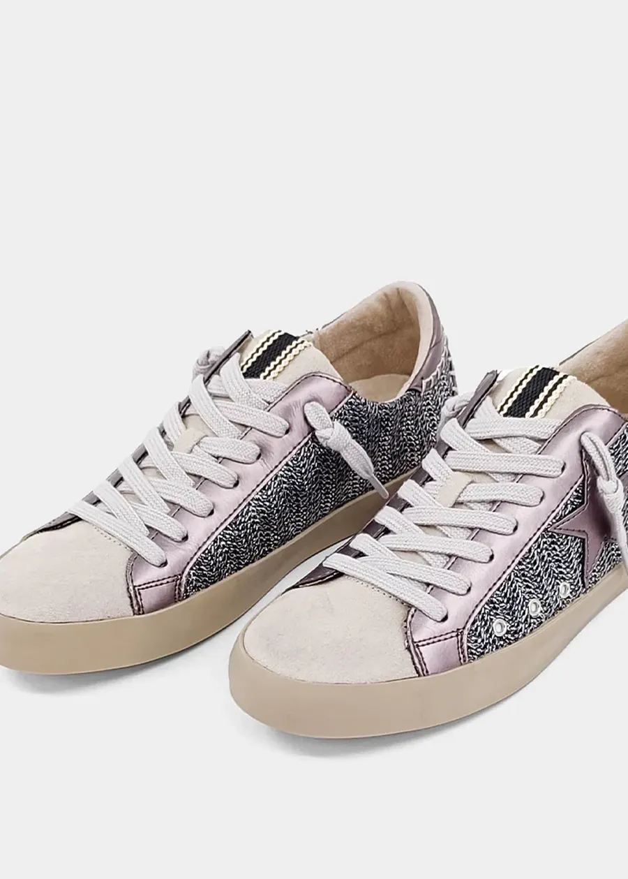 Paula Pewter Woven Sneaker