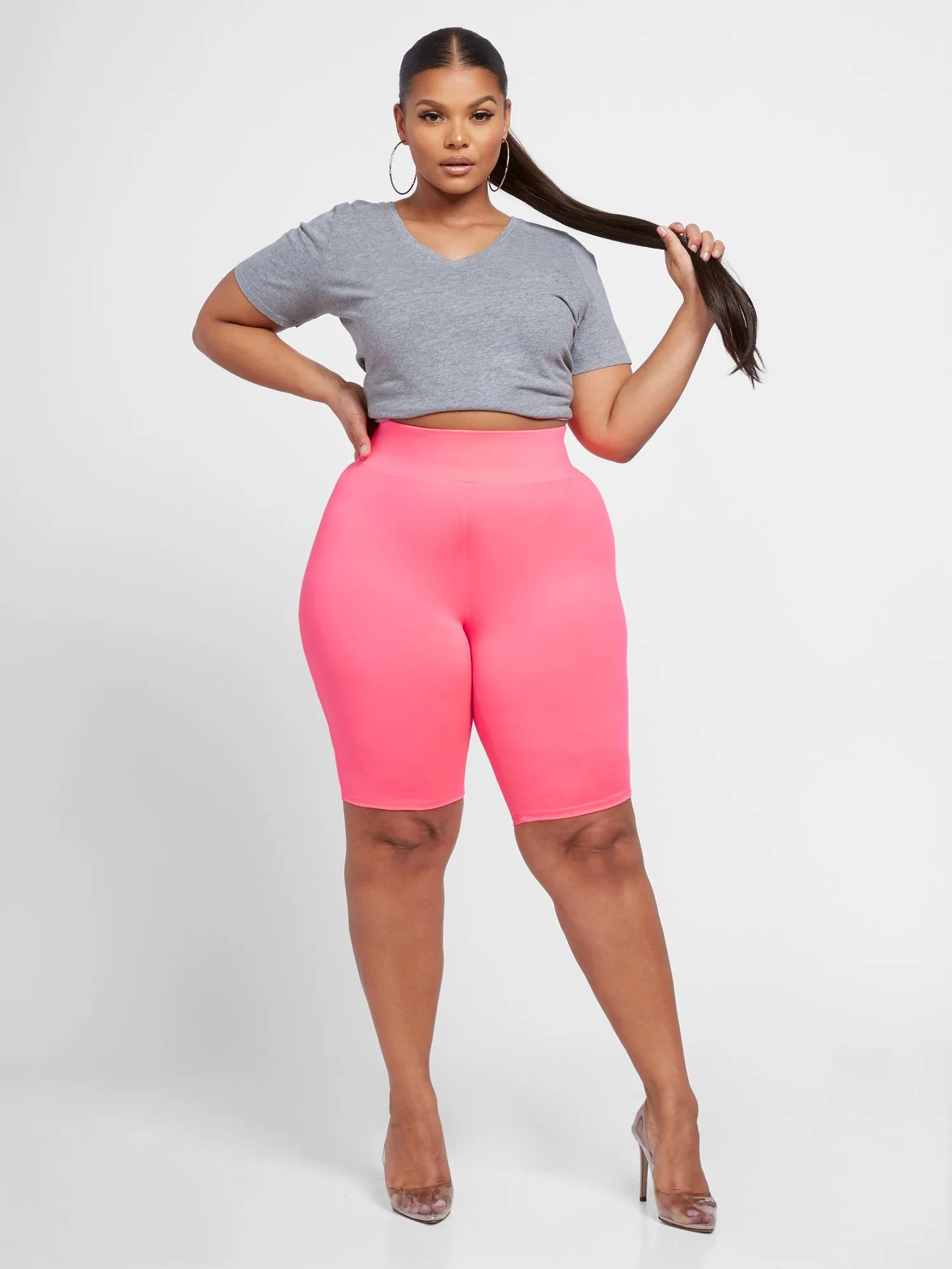 Pia Pink Yoga Bike Shorts