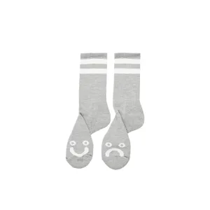 Polar Skate Co Happy Sad Socks - Heather