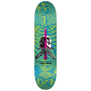 Powell Peralta  8.25” Skull & Sword Blue/Green Skateboard Deck