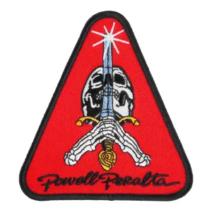 Powell Peralta Skull and Sword Patch Red